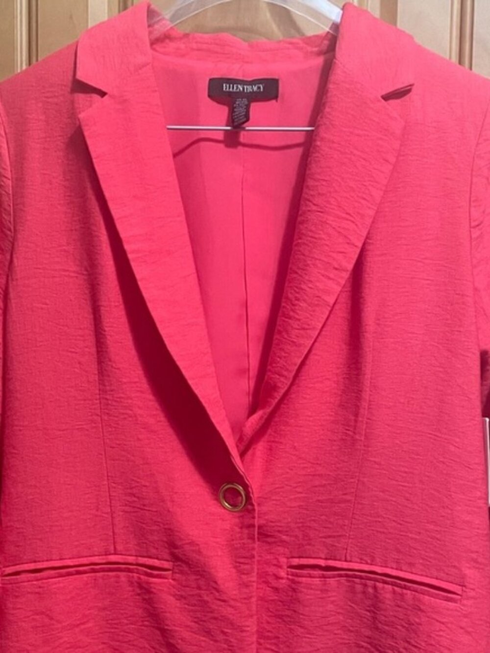 NWT Ellen Tracy Women's Geranium  Blazer Size XS